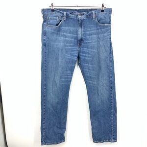 Levis Men 40 x 30 Jeans 505 Regular Fit‎ Straight Leg Light Wash Pants Stretch